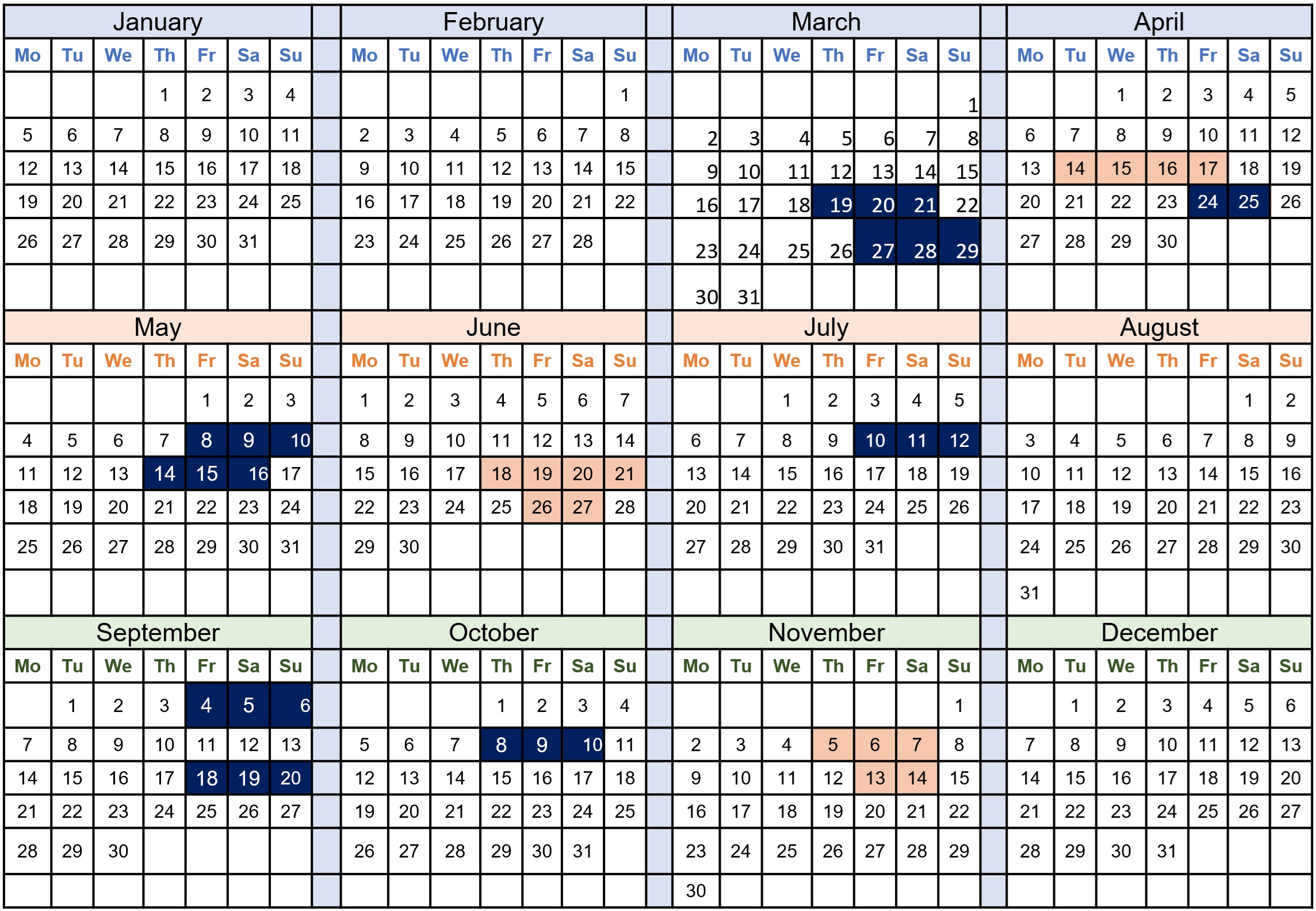 Calendar evenimente S.N.O.M.R. 2026