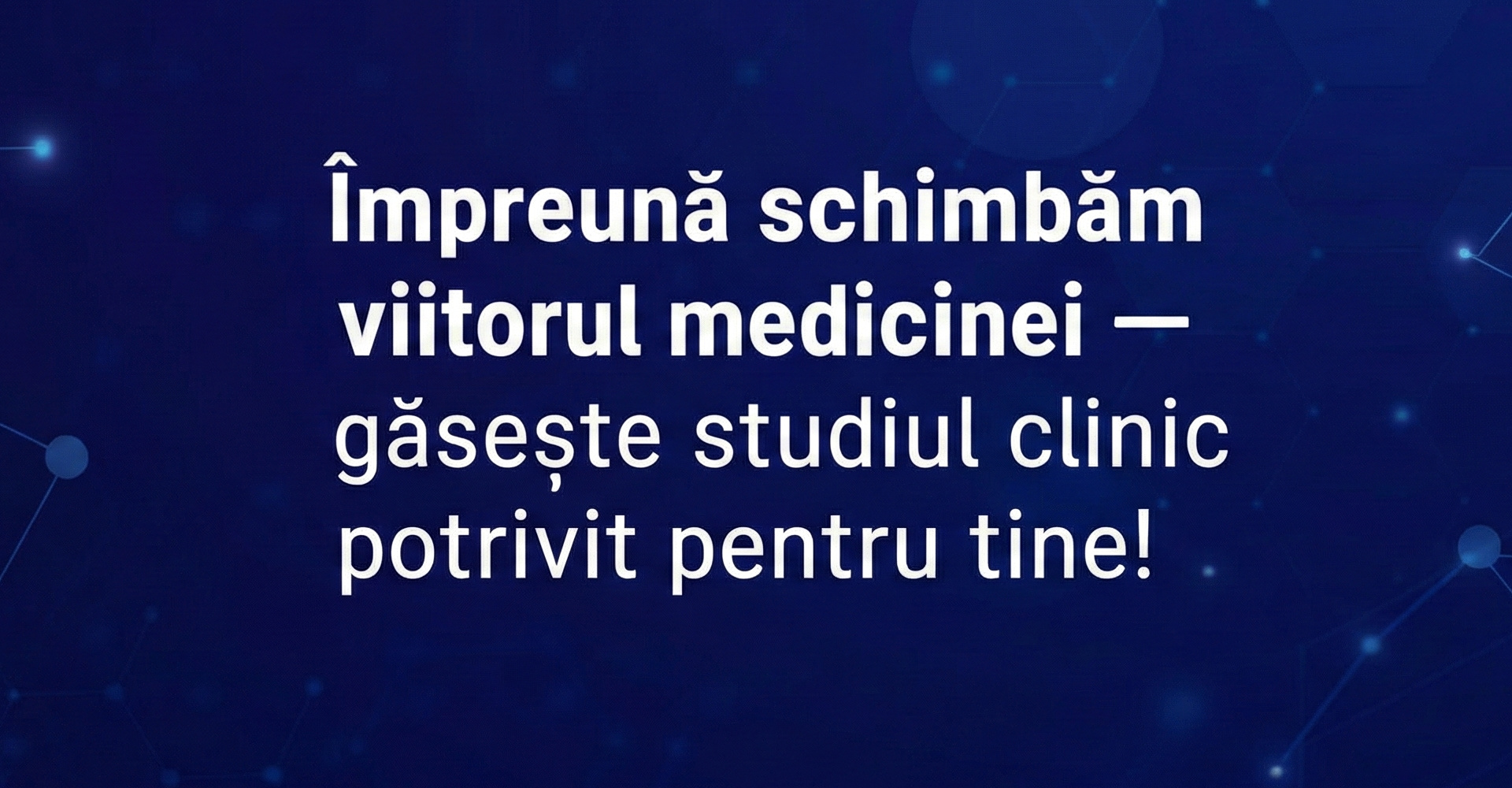 Lansarea Platformei online pentru studii clinice în România